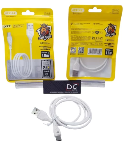 CABLE USB TIPO C - GERLARX - D3T - 1 MTS