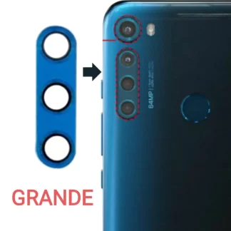 VIDRIO CAMARA MOTO ONE FUSION - GRANDE - AZUL