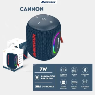 PARLANTE BLUETOOTH CANNON - MOVISUN