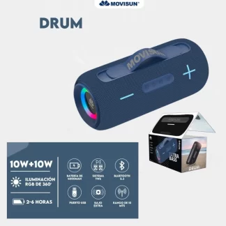 PARLANTE BLUETOOTH DRUM - MOVISUN